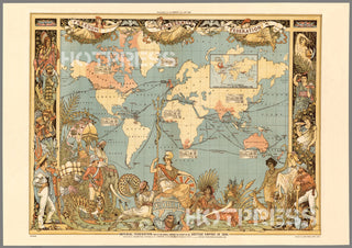 1886 Imperial Federation Map