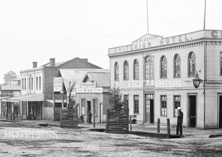 1874 Bendigo - Mundy Street and Criterion Hotel