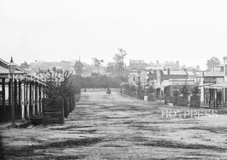 1874 Bendigo - Mundy Street and Criterion Hotel