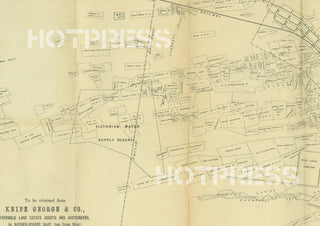 1871 Sandhurst - Mining Surveyor's Map