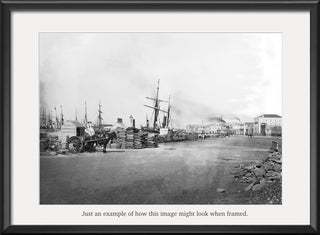 1874 Flinders Street and the Wharves