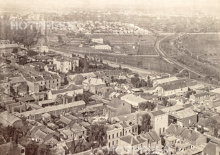 1875 Melbourne Looking South East from Scots' Church