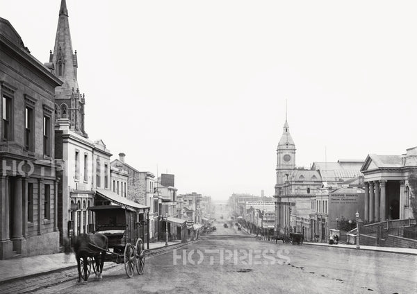 1874 Collins Street looking west from Russell Street