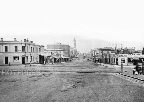 1874 Russell Street looking South from Lonsdale Street