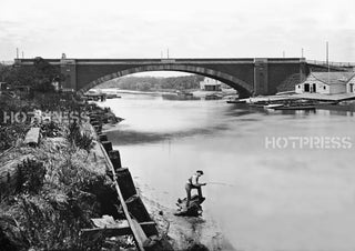 1874 Yarra River and Princes Bridge