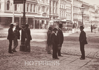 1885 corner of Collins and Swanston Streets