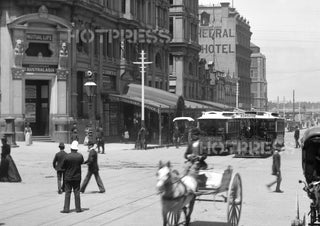 1892 Swanston Street looking south from Collins Street