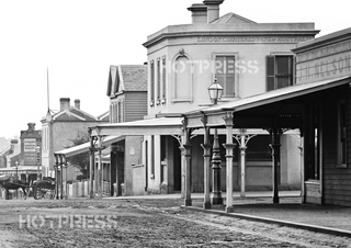 1874 Carlton, Looking east along Faraday Street
