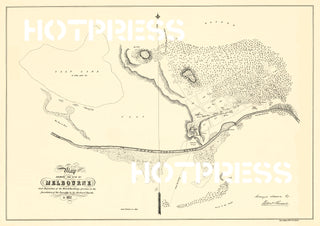 1837 Map Shewing the Site of Melbourne