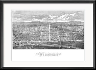 1871 Melbourne Bird's Eye View
