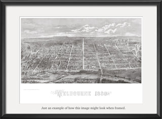 1880 Melbourne Bird's Eye View