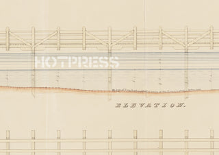 1845 First Bridge in Melbourne