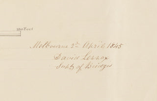 1845 First Bridge in Melbourne