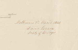 1845 First Bridge in Melbourne