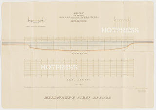 1845 First Bridge in Melbourne