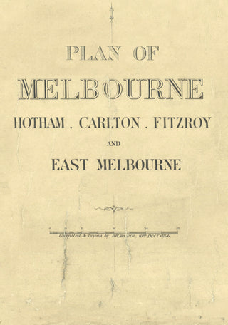 1866 Detailed Plan of Melbourne