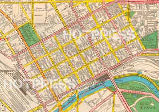 1947 Map of Melbourne