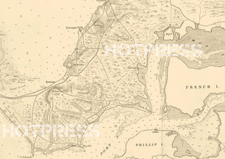 1877 Map of Port Phillip Defences