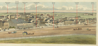 1863 Panorama of Melbourne from Parliament House
