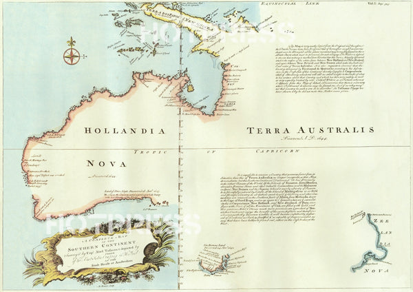 1744 Map of Australia
