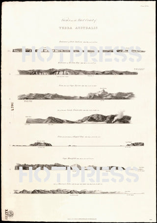 1814 Views on the east coast of Terra Australis