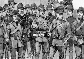 1887 Colonel Price and Victorian Mounted Rifles