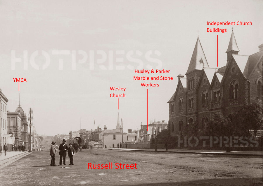 1880c Russell Street looking north from Collins Street