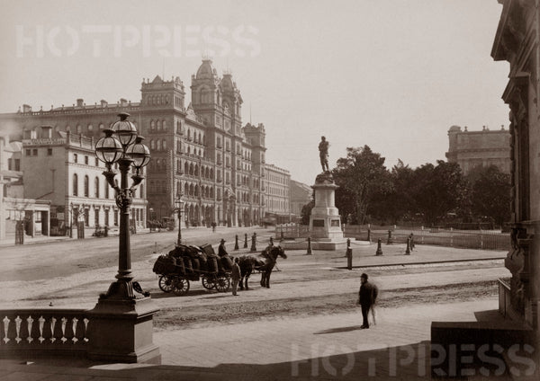 1890s Spring Street from the Treasury steps
