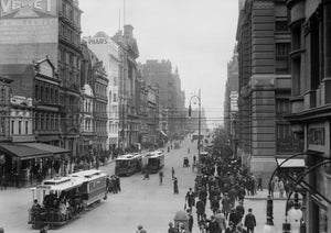1916 Collins Street looking West from Elizabeth Street