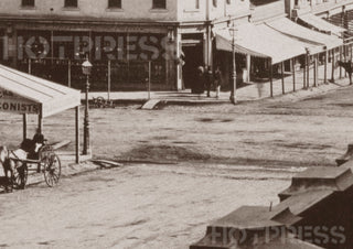 1858 Collins Street Looking West across Swanston Street