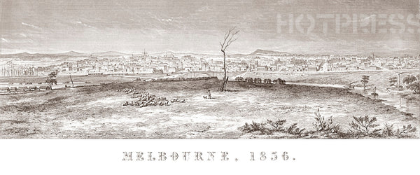 1856 Melbourne Panorama