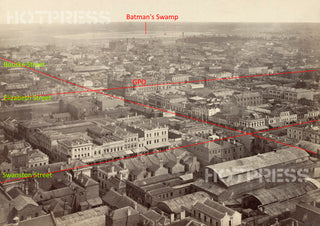 1875 Melbourne Looking North West from Scots' Church