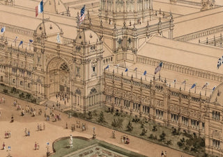 1880 Exhibition Building Drawing