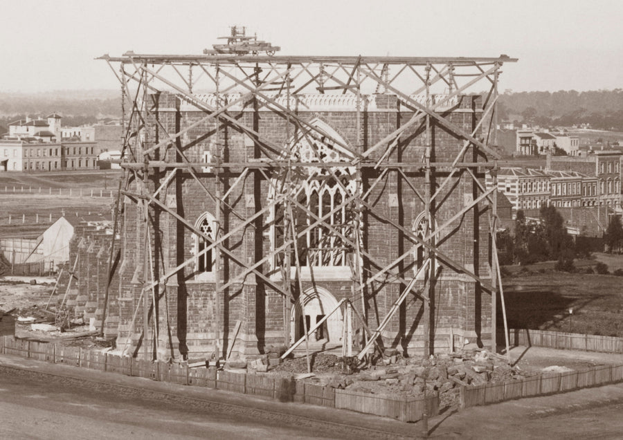 1861 St Patrick's Cathedral Under Construction