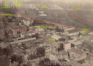 1875 Melbourne Looking South East from Scots' Church