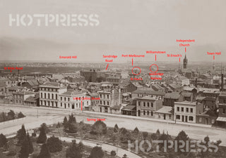 1870c Looking South over Spring Street