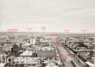 1867 Elizabeth Street looking south from GPO