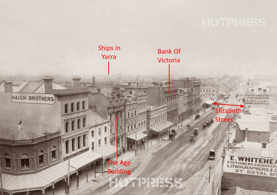 1883c Collins Street looking west from Swanston Street