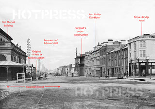 1874 Flinders Street looking West