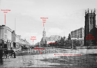 1874 Swanston Street from Flinders Street