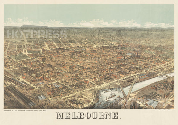 1882 Perspective of Melbourne