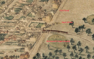 1866 Isometric View of Melbourne