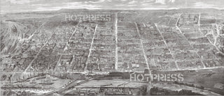 1880 Melbourne Bird's Eye View