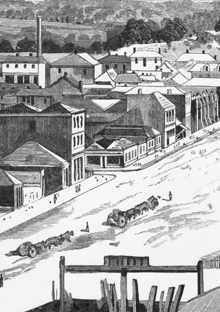 1841 Melbourne Panoramic Drawing