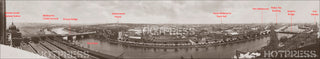 1920 Princes Bridge to Queens Bridge Panorama