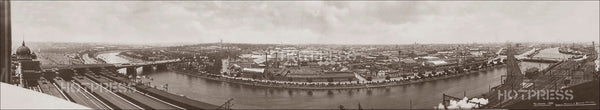 1920 Princes Bridge to Queens Bridge Panorama