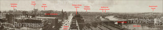 1920 Flinders Street and Princes Bridge Panorama