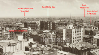 1920 Elizabeth Street to Bourke Street Panorama