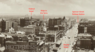 1920 Elizabeth Street to Bourke Street Panorama