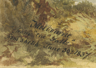1837 Melbourne from The Falls